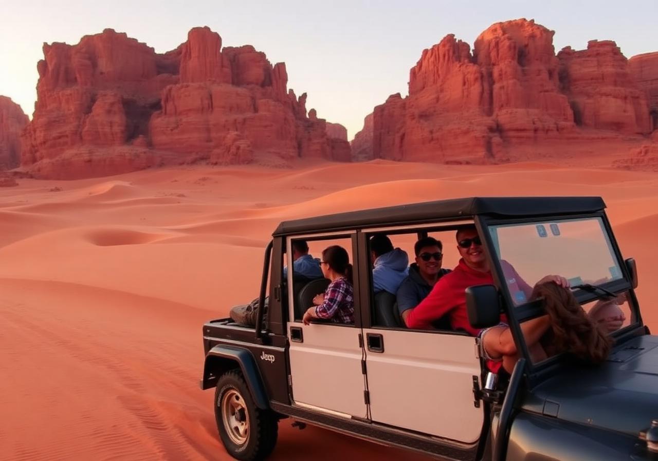 Wadi Rum - Half-Day Jeep Tour & Overnight Camp